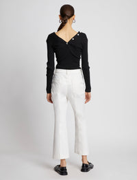 Pantalon court évasé - Off White