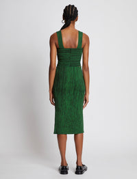 Jupe midi coupe crayon - Black & Grass