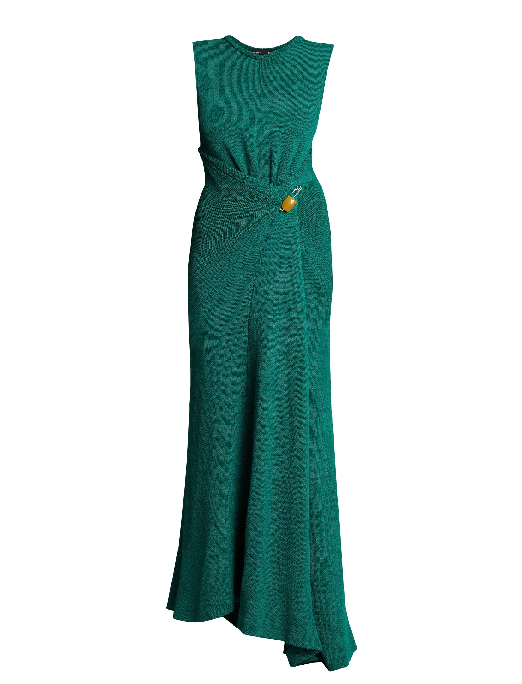 Robe longue dos torsadé - Teal