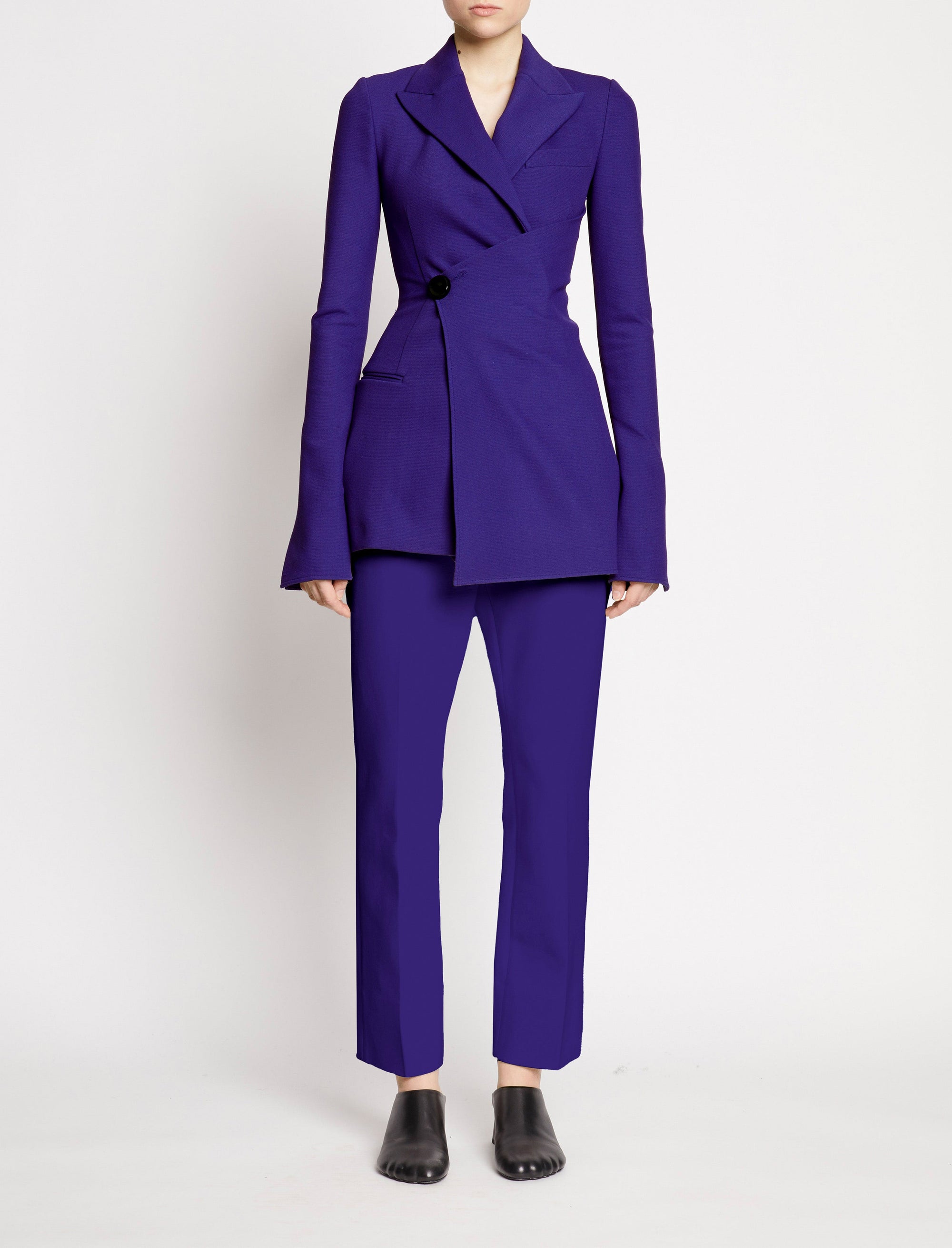 Veste cintrée en crêpe - Dark Indigo
