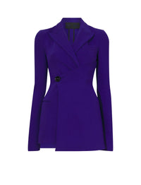 Veste cintrée en crêpe - Dark Indigo