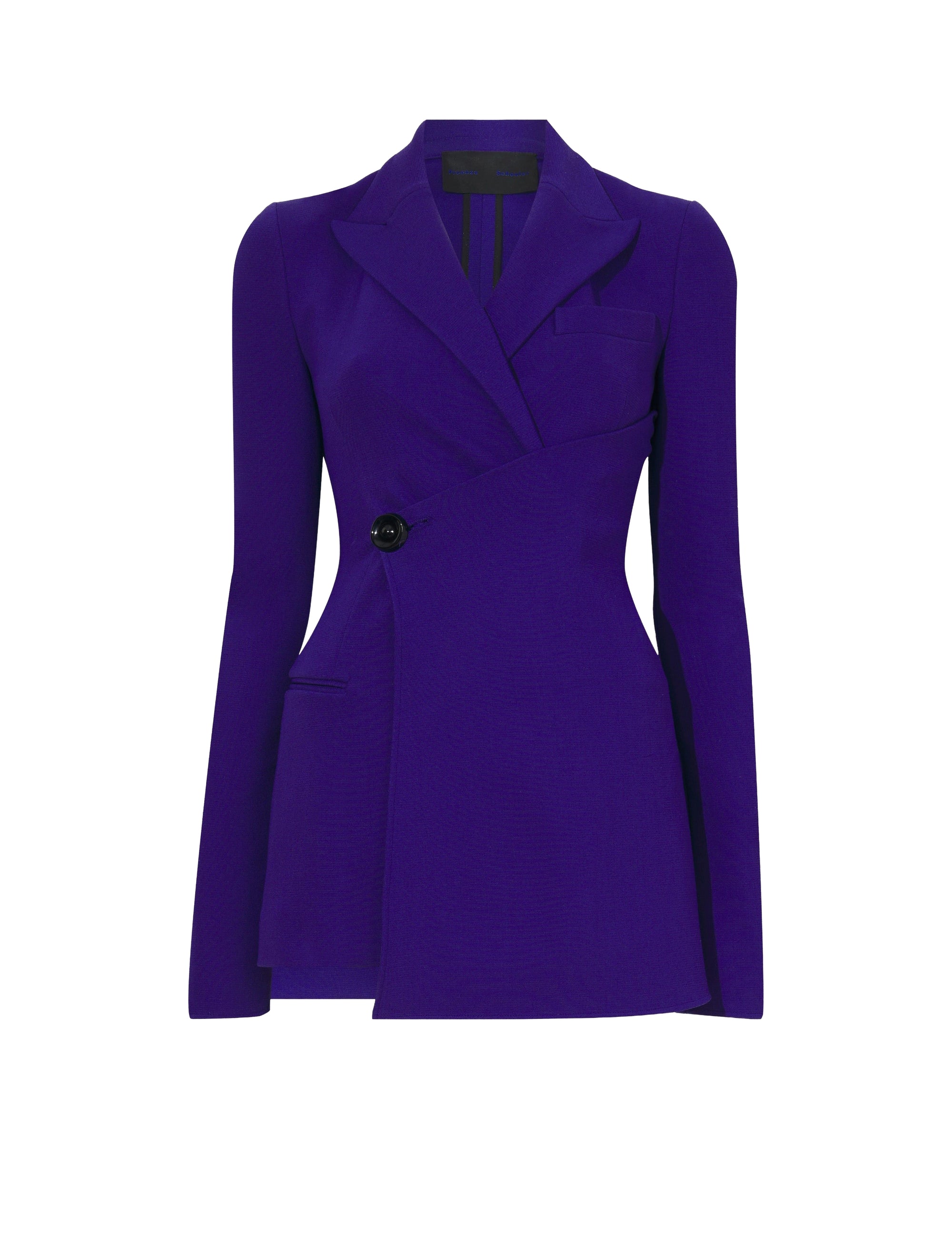Veste cintrée en crêpe - Dark Indigo