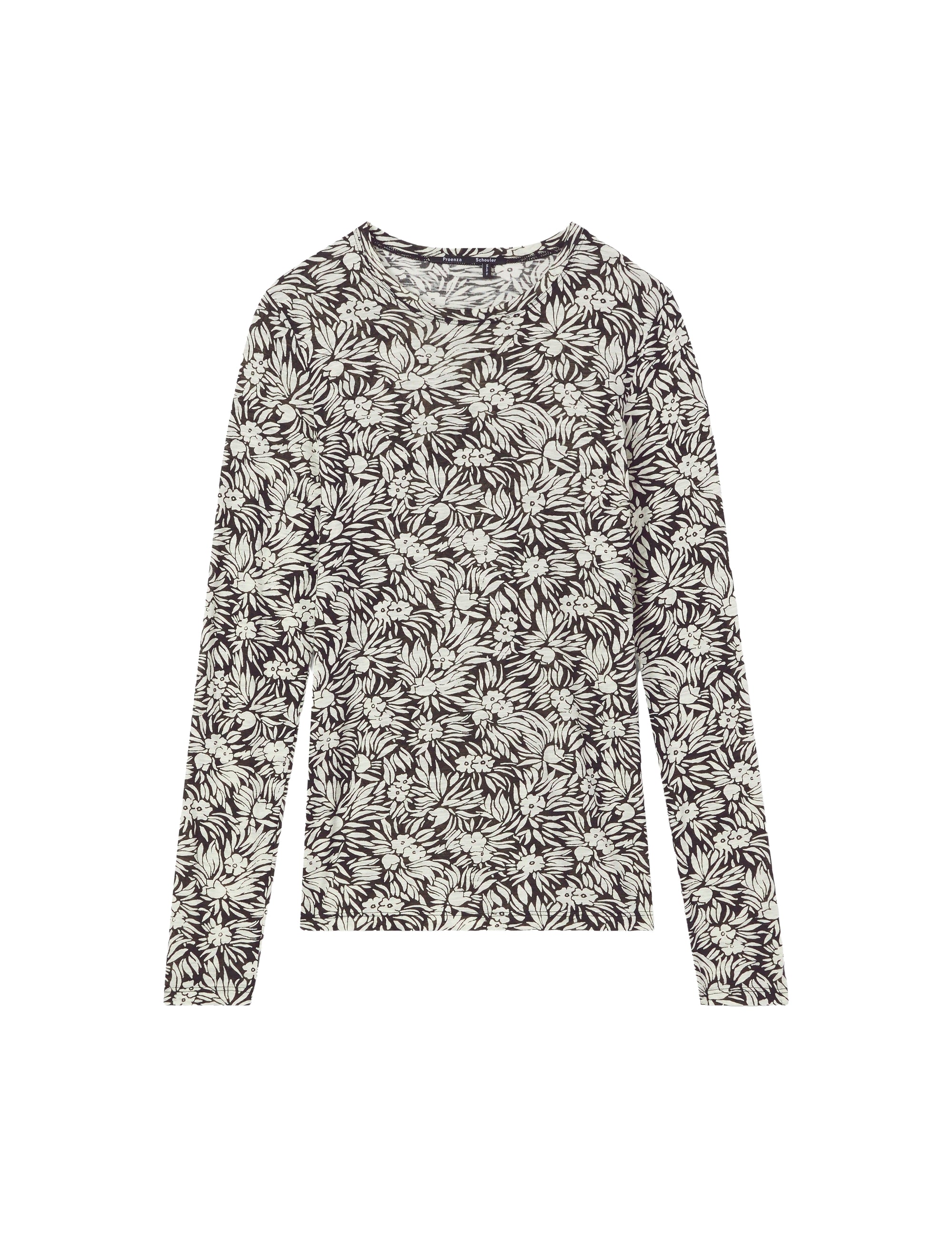 T-shirt à manches longues imprimé - Black Multicolor