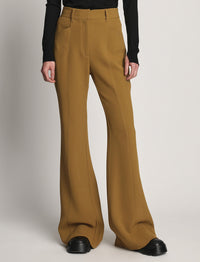 Pantalon en crêpe bi-stretch - Ochre