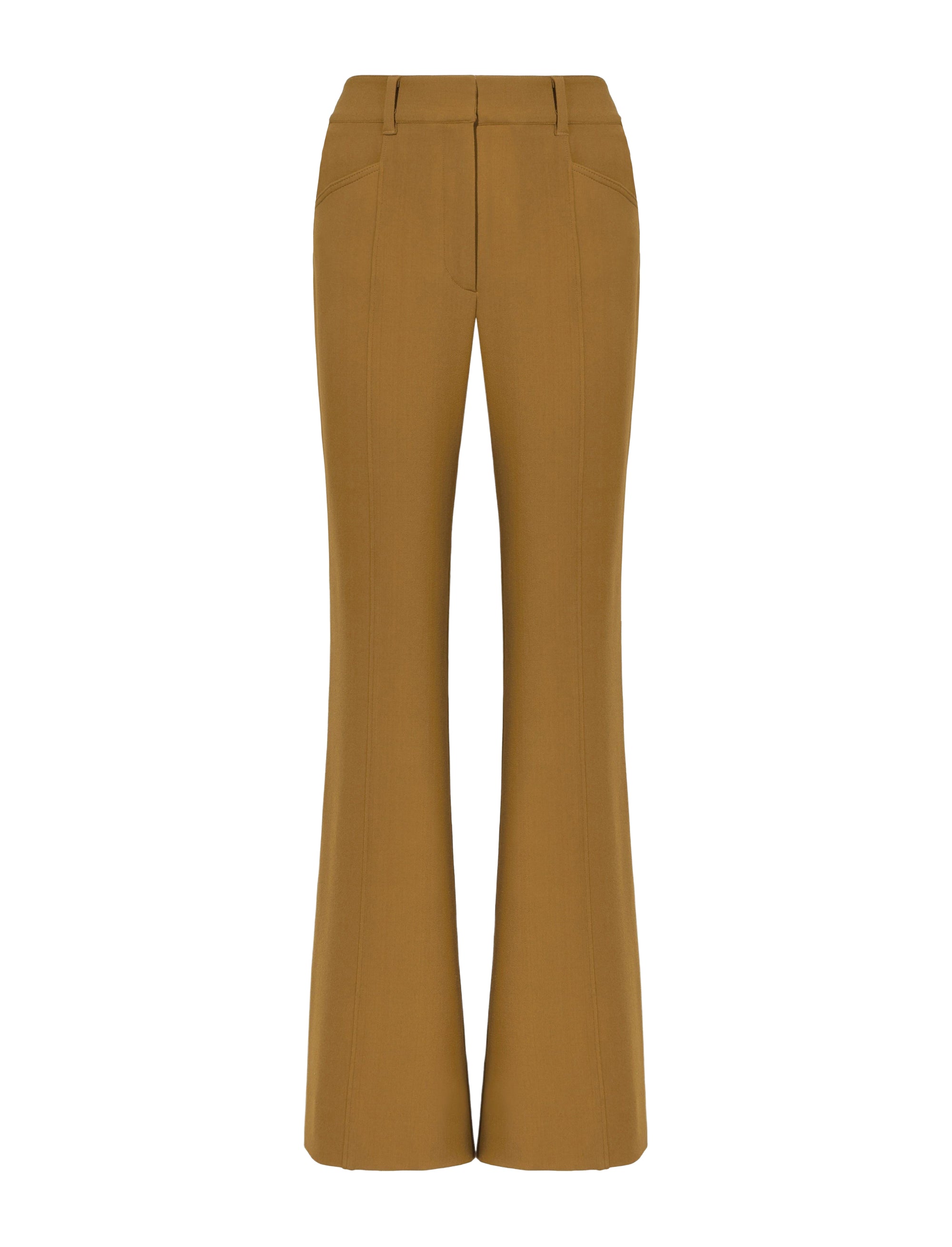 Pantalon en crêpe bi-stretch - Ochre