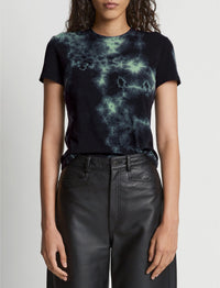 T-shirt ajusté tie & dye - Black & Jade
