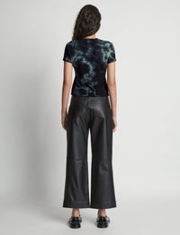 T-shirt ajusté tie & dye - Black & Jade