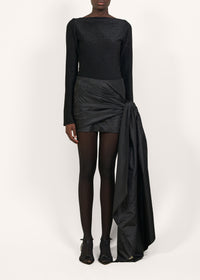 Black / Opium Flower Heel