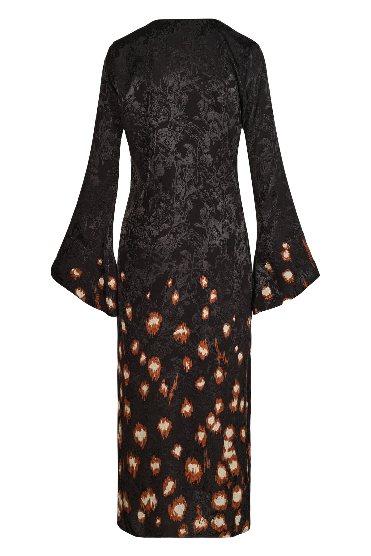 Inner Strength wrap dress in cotton - Black