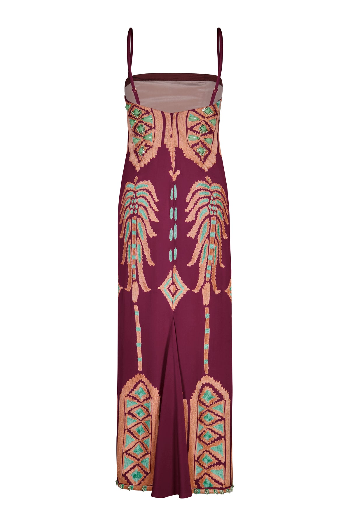 Wine / Wedge Weave Dress