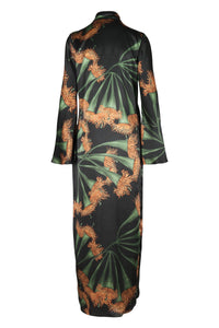 Origenes Del Alma cotton wrap dress - Green