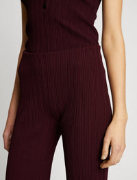 Pantalon 3/4 taille haute - Plum