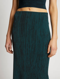 Jupe midi coupe crayon - Black & Dusty Blue