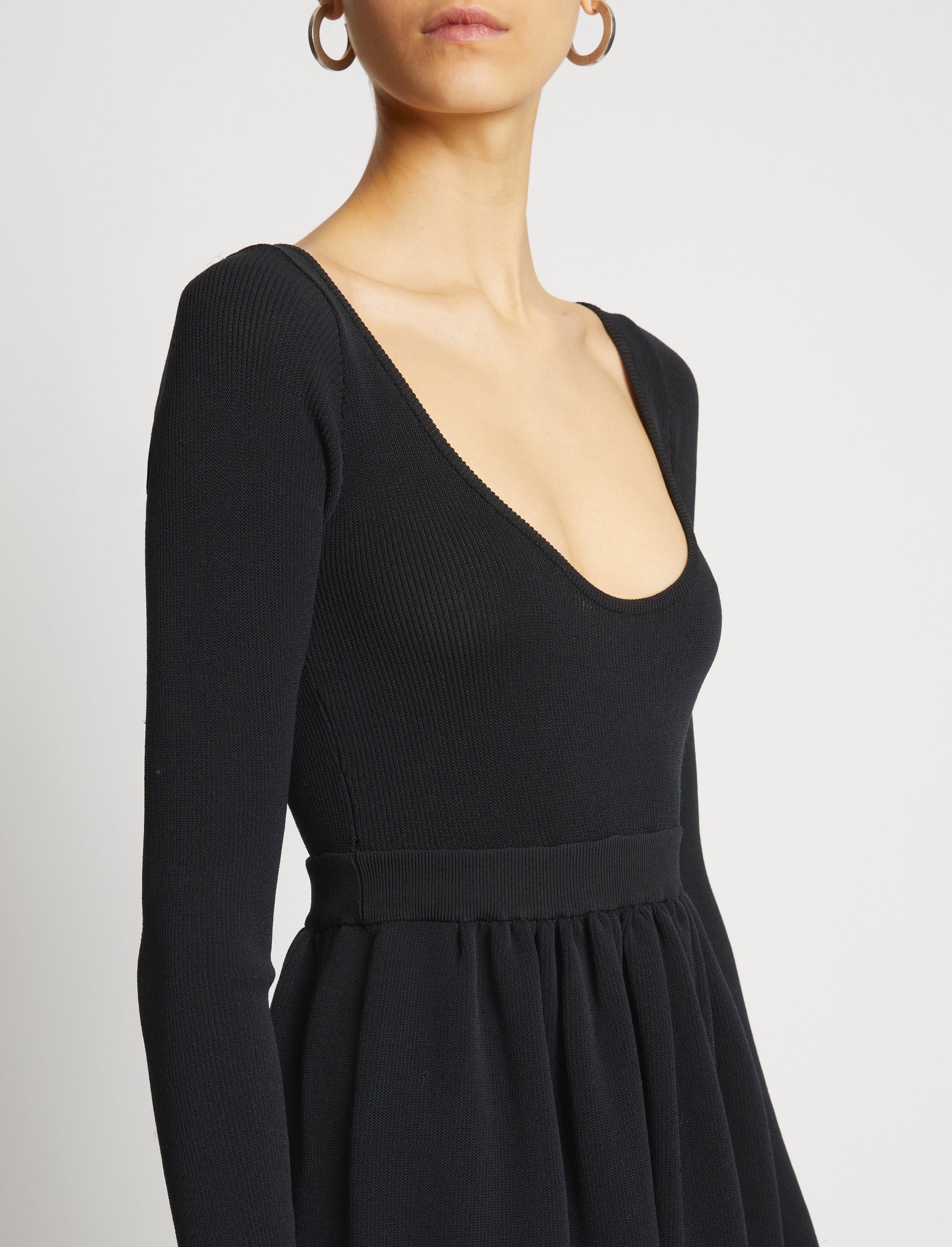 Robe midi nouée - Black