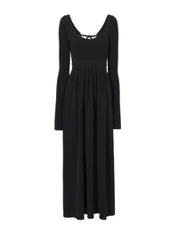 Robe midi nouée - Black