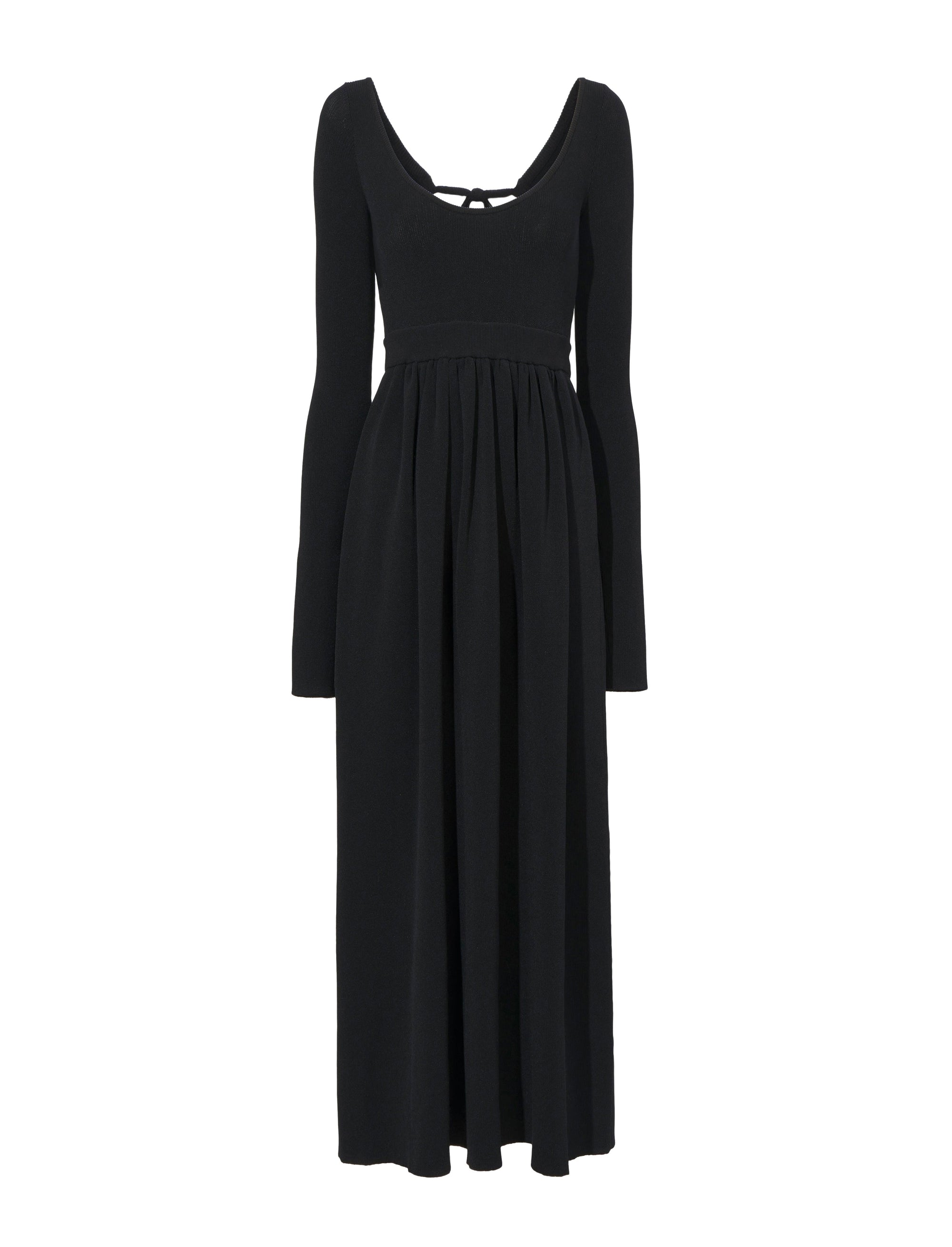 Robe midi nouée - Black