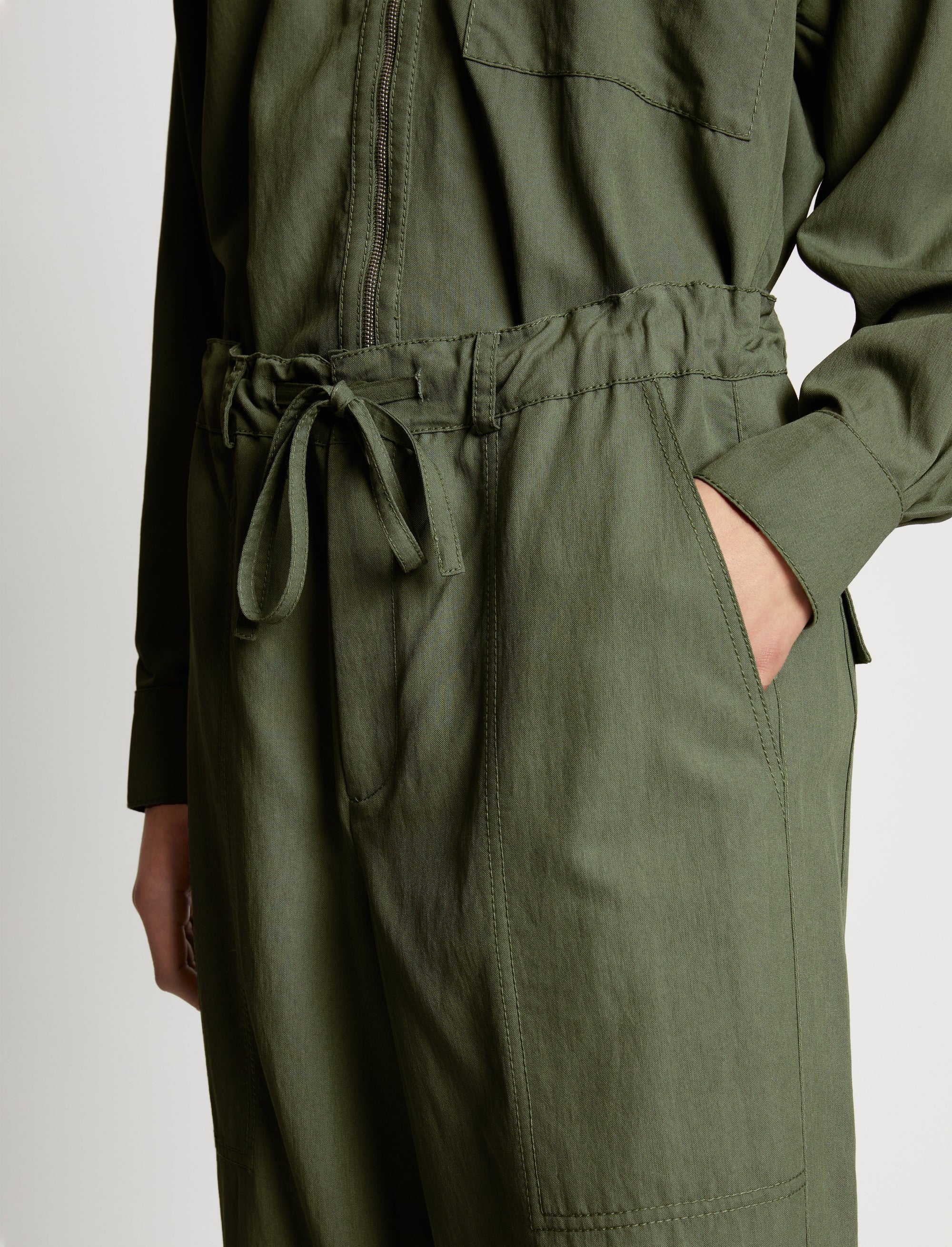 Pantalon Drapey à cordon - Sage