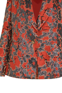Blazer Serenade by the river en soie - Rouge