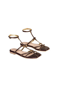 Brown / Conquistadora Sandals In Chocolate