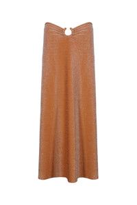 Rainstorm linen skirt - Orange