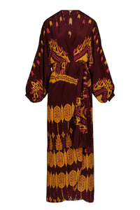 Robe Sin fin en soie - Marron
