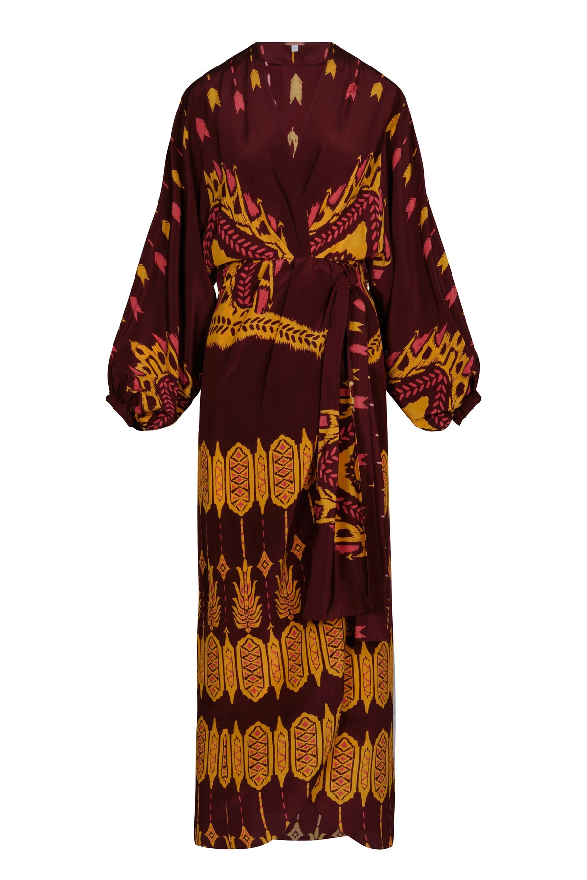 Robe Sin fin en soie - Marron