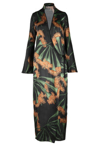 Robe portefeuille Origenes Del Alma en coton - Vert
