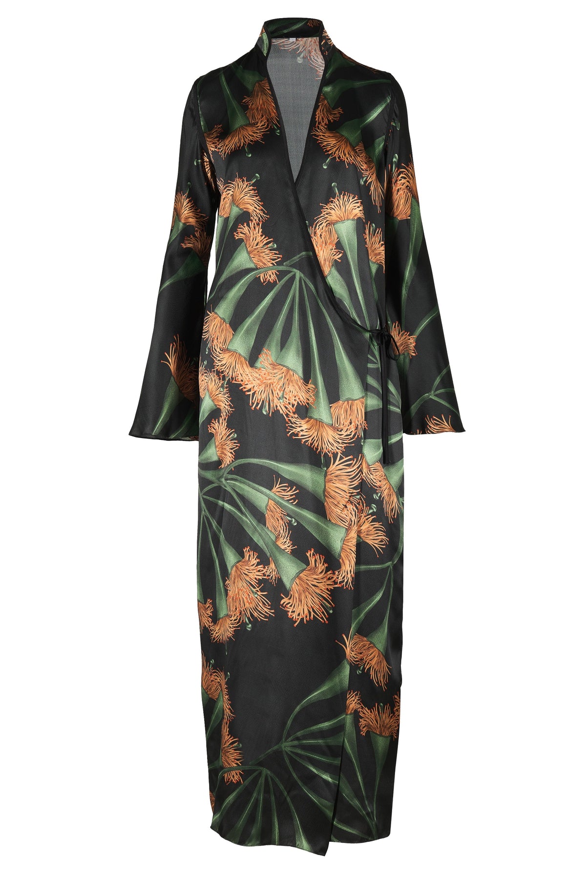 Robe portefeuille Origenes Del Alma en coton - Vert