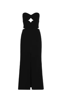 Puntadas Liricas cotton dress - Black