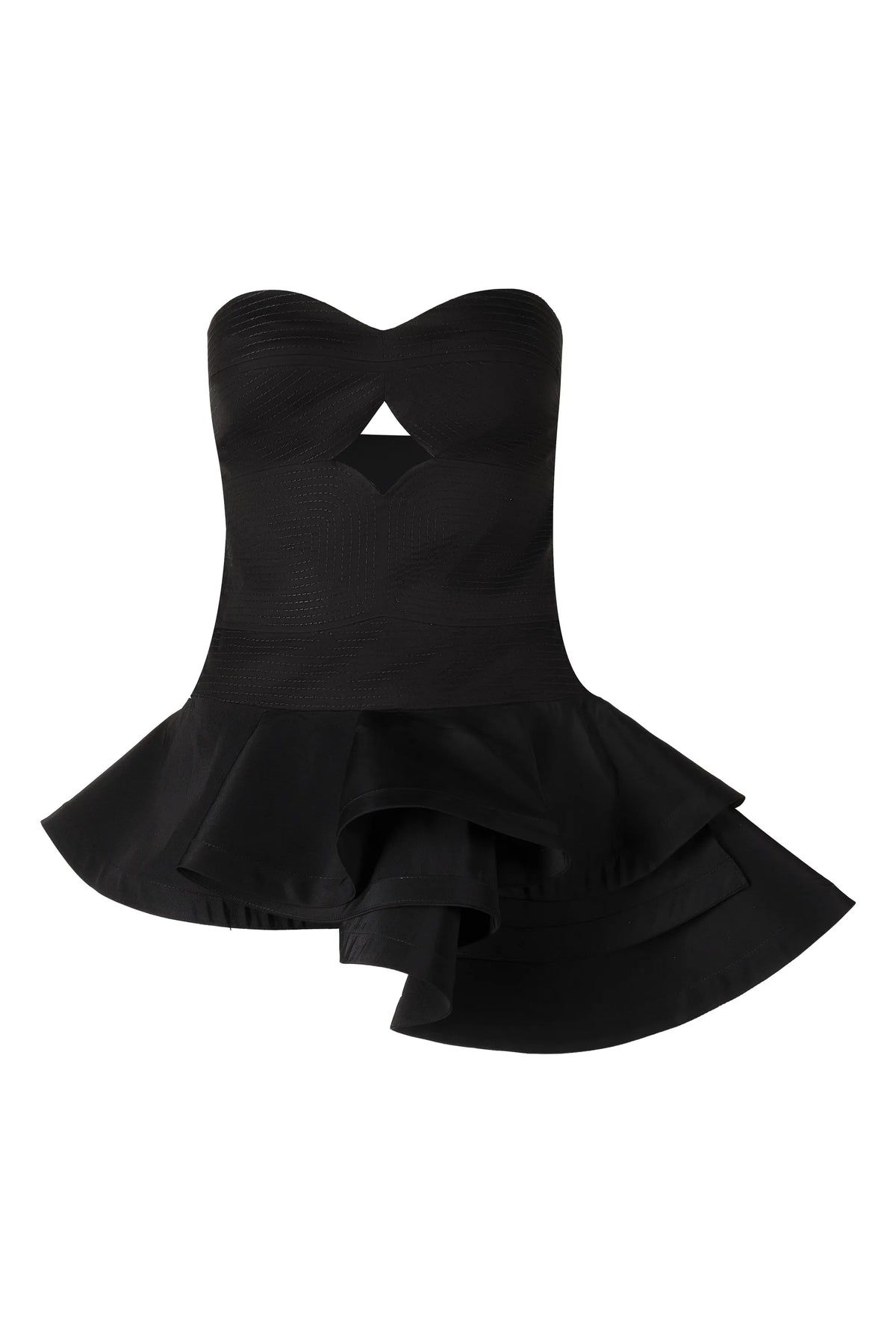 Musette cotton crop top - Black