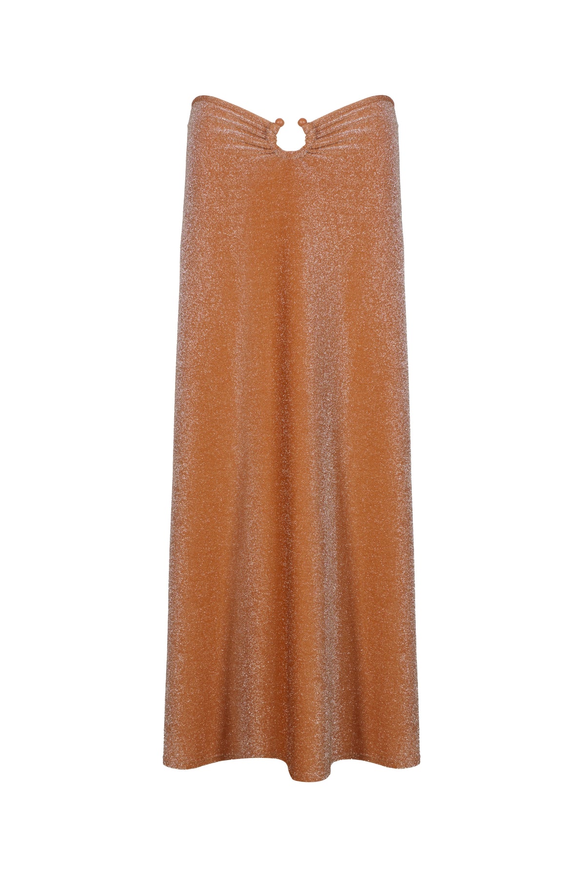 Rainstorm linen skirt - Orange