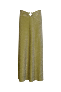 Rainstorm linen skirt - Green