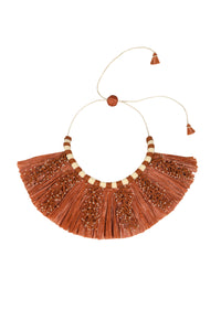 Brown / Cine Afrique Necklace in Brown