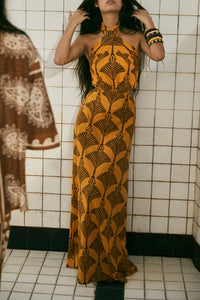 Lake Nakuru cotton dress - Yellow