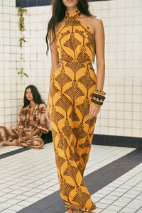 Lake Nakuru cotton dress - Yellow