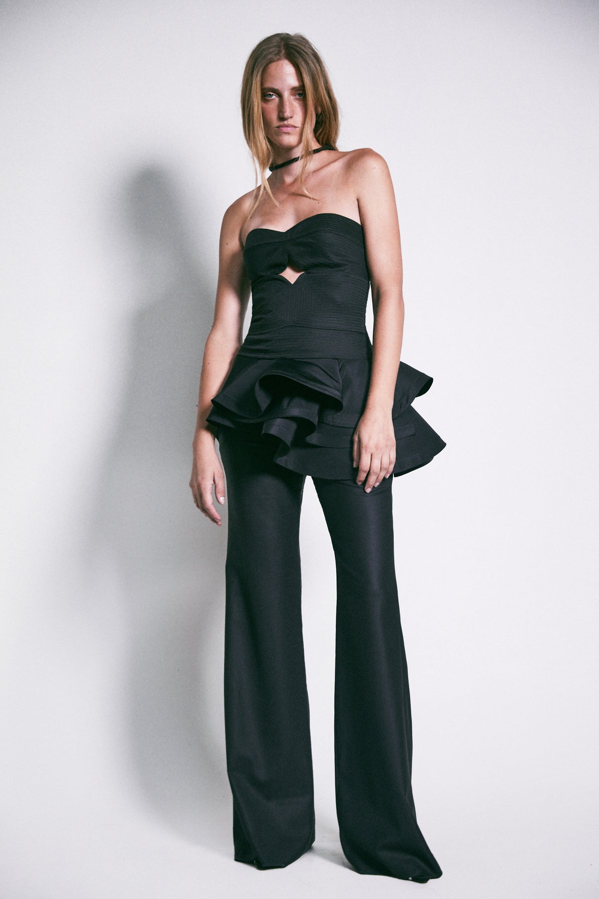 Musette cotton crop top - Black