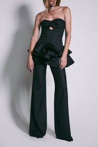 Crop-top Musette en coton - Noir