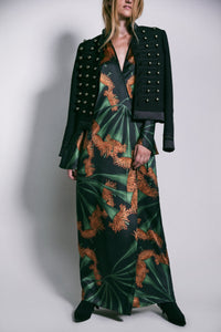 Robe portefeuille Origenes Del Alma en coton - Vert