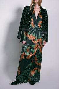 Robe portefeuille Origenes Del Alma en coton - Vert