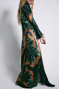 Origenes Del Alma cotton wrap dress - Green