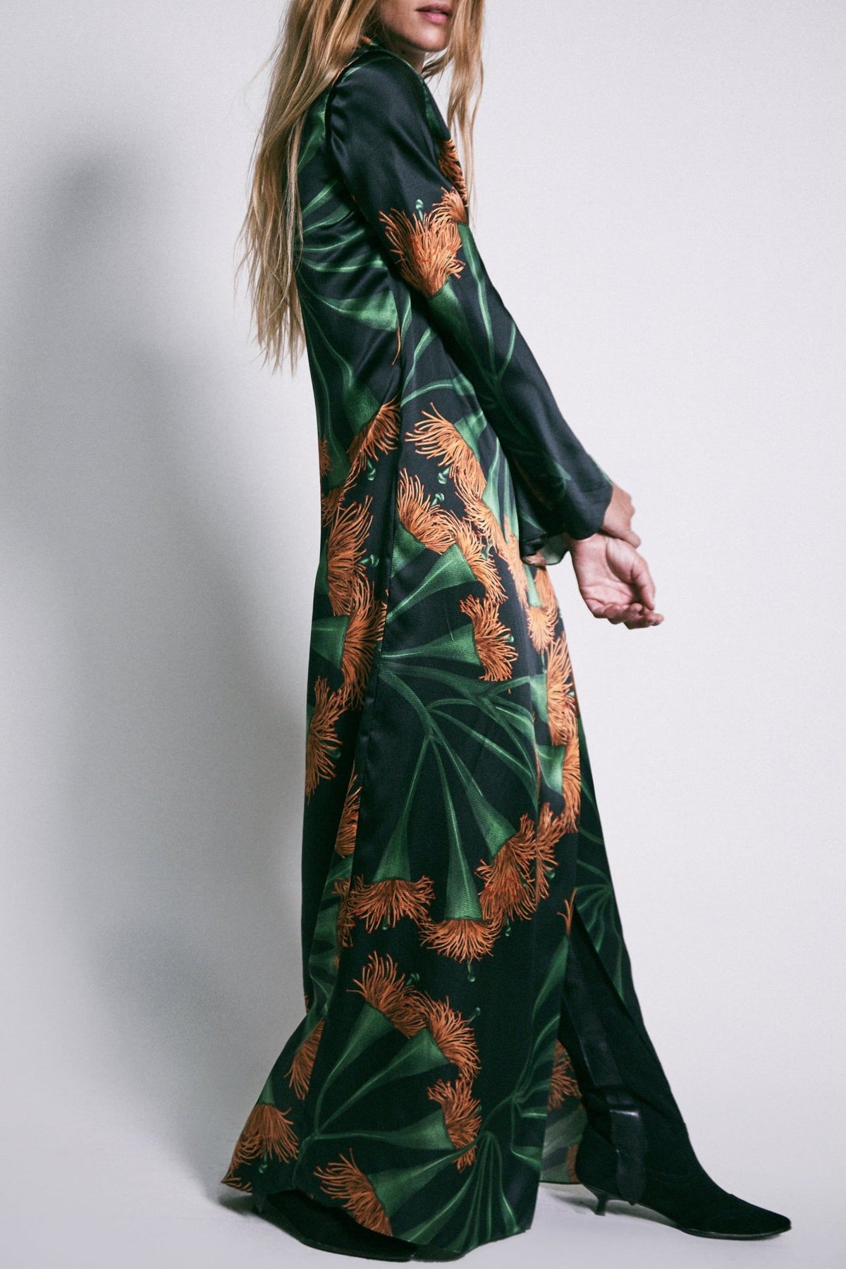 Robe portefeuille Origenes Del Alma en coton - Vert