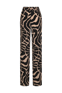 Tigrada linen trousers - Black