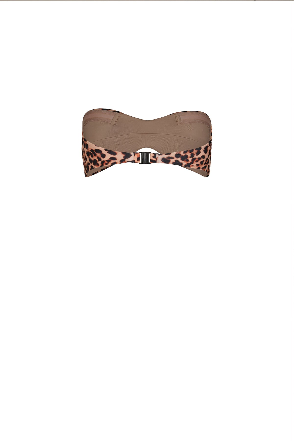 Haut de bikini Tangarana en lin - Marron