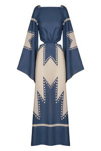 Robe Soul Healer en lin - Bleu