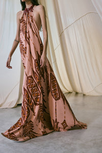 Song silk dress - Pink