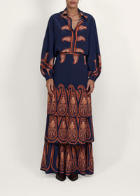 Navy / Persian Origin Skirt