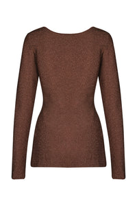Brown / Filigrana De Fiesta Top