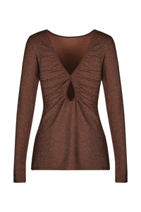 Brown / Filigrana De Fiesta Top