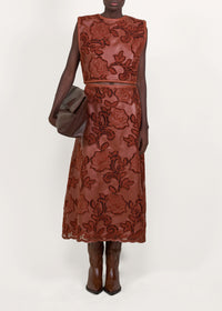 Brown / Atardecer De Azafran Skirt