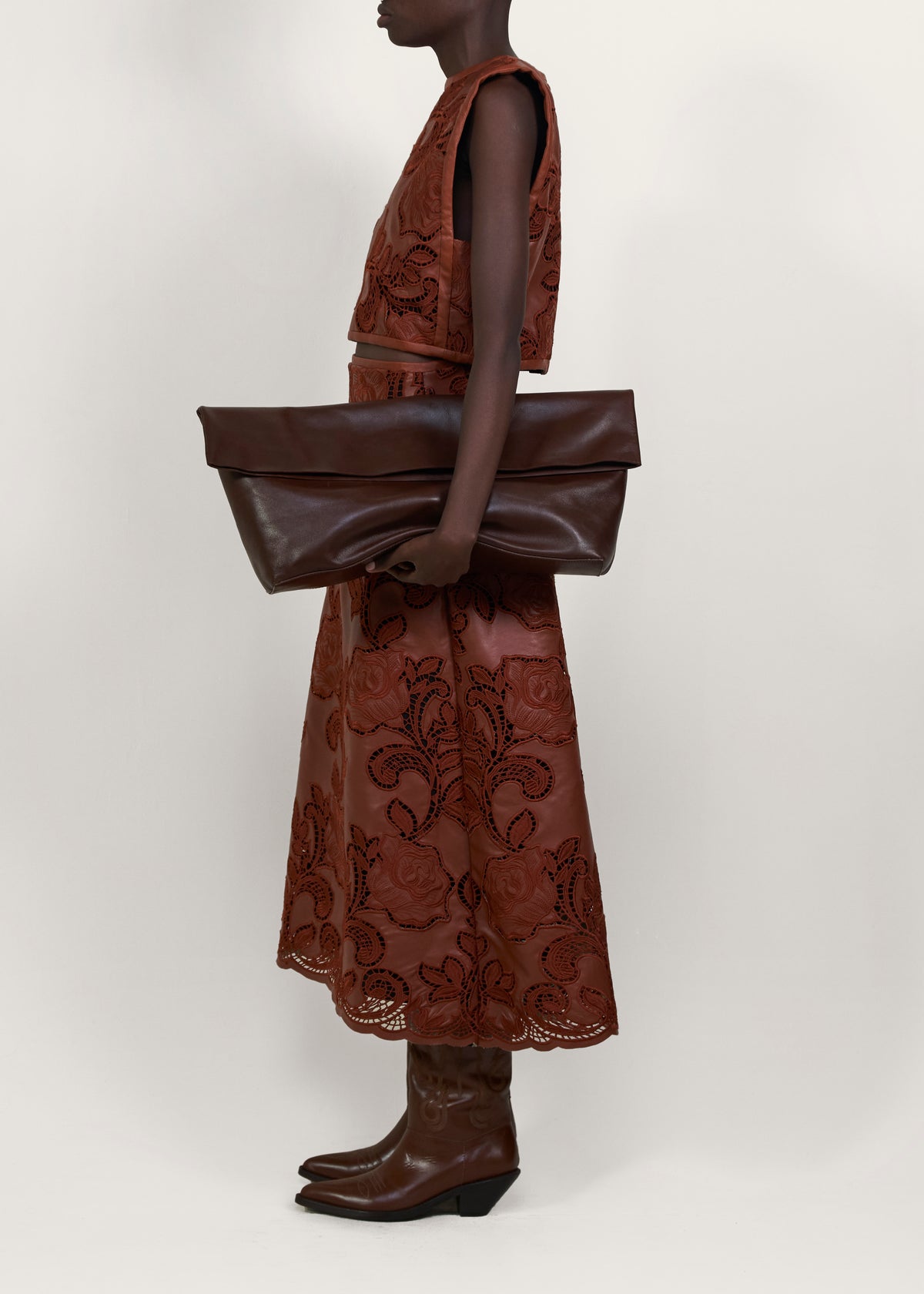 Brown / Atardecer De Azafran Skirt